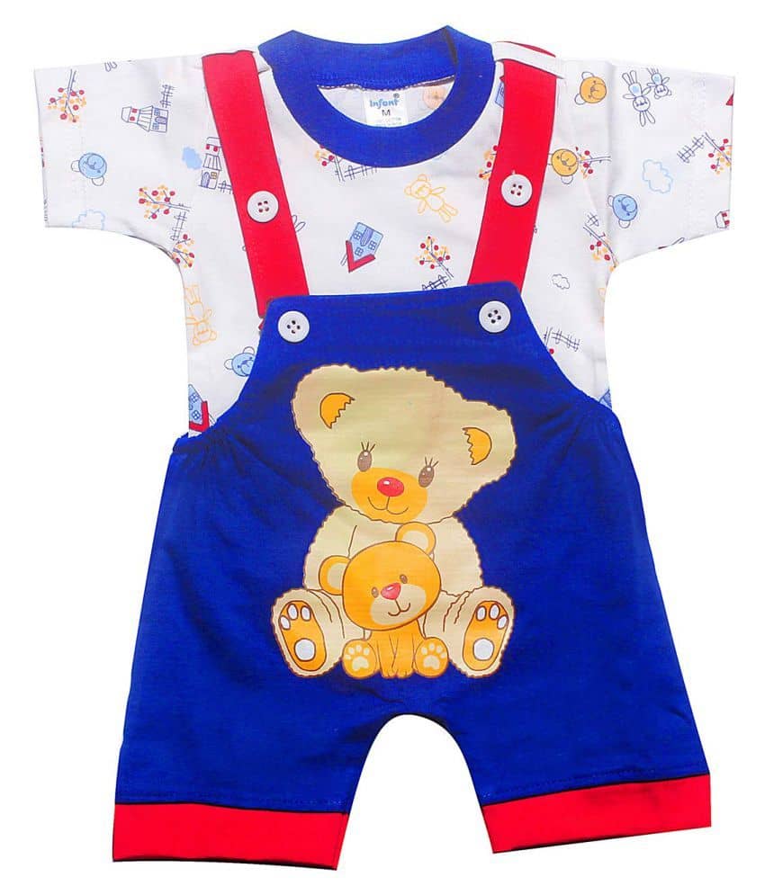 INFANT Unisex for Baby 100% Cotton Bodysuit ( Multi Color )