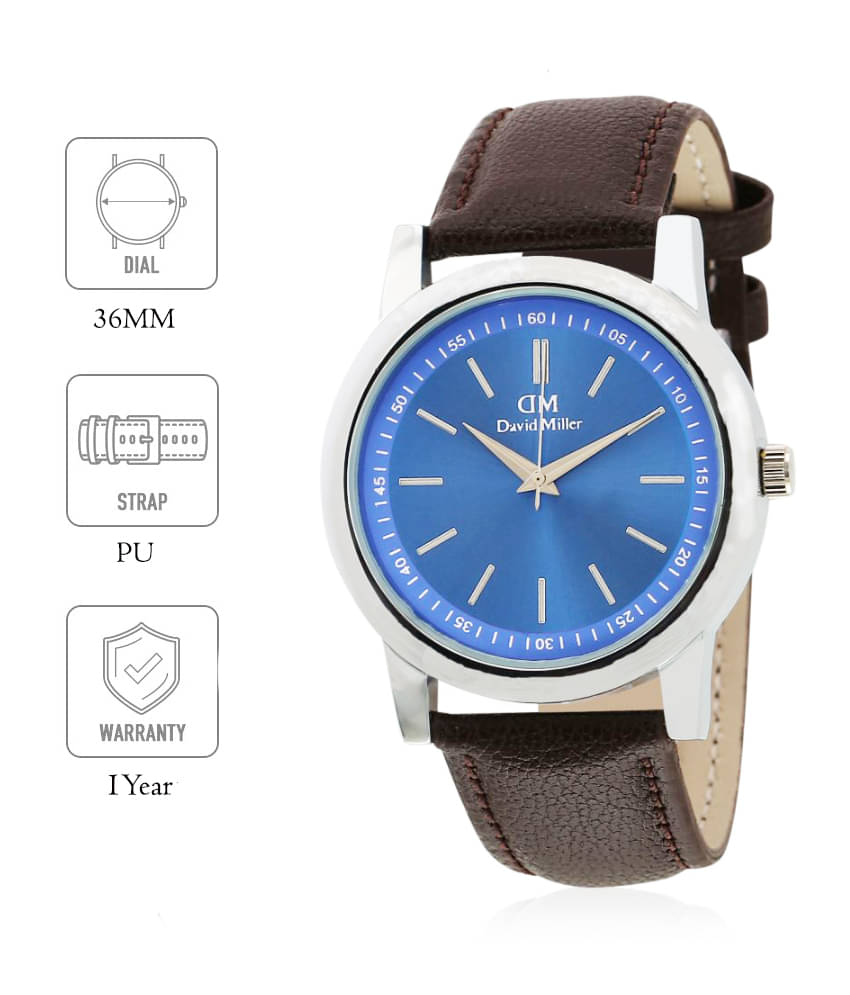     			David Miller DMRCM231  PU Analog Men's Watch