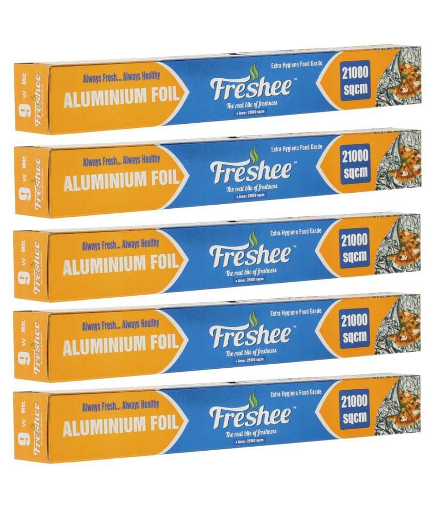     			Freshee 7m Aluminium Foil Paper Pack of 5