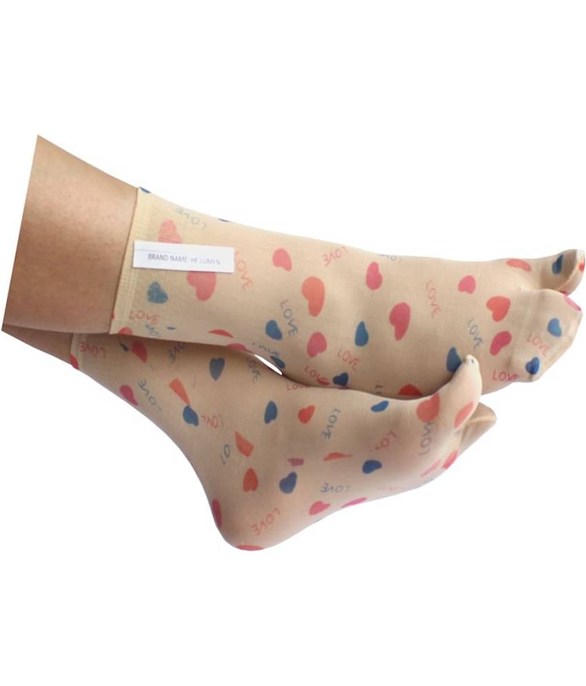 HF LUMEN Thin Transparent Net Printed Ankle Length Women Socks Pack Of 12 (5 With thumb + 7 Without Thumb)