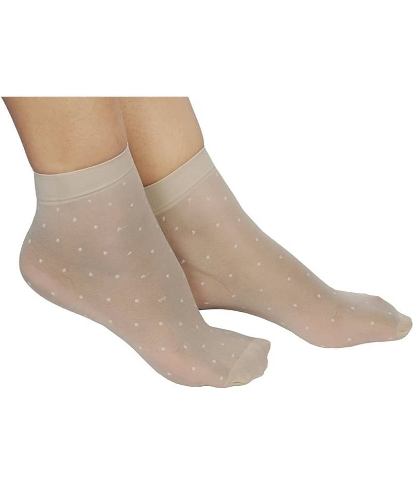 HF LUMEN Thin Transparent Net Printed Ankle Length Women Socks Pack Of 12 (5 With thumb + 7 Without Thumb)