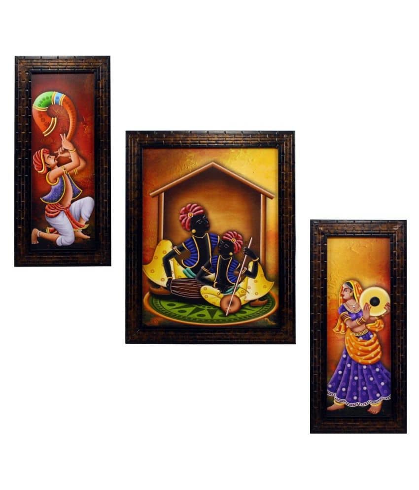 Indianara - Figurative Painting With Frame