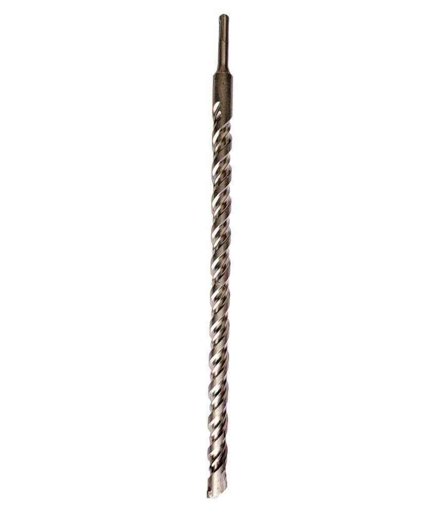 Steel (20 x 450mm) Cross Tip Plus Hammer Drill Bit (Silver)