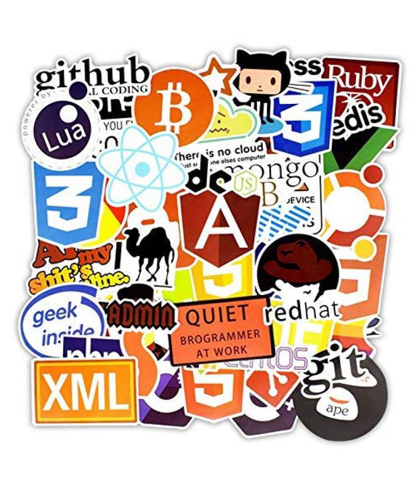 iDream Programming Language Software Geek DIY Stickers for Laptops (Set of 50) iDream Programming Language Software Geek DIY Stickers for Laptops (Set of 50)