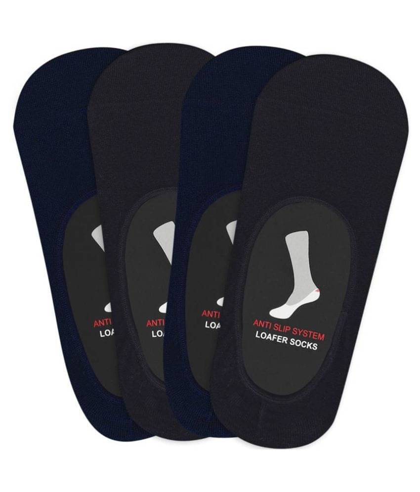 Balenzia - Cotton Men's Solid Multicolor No Show Socks ( Pack of 4 )     			Balenzia - Cotton Men's Solid Multicolor No Show Socks ( Pack of 4 )