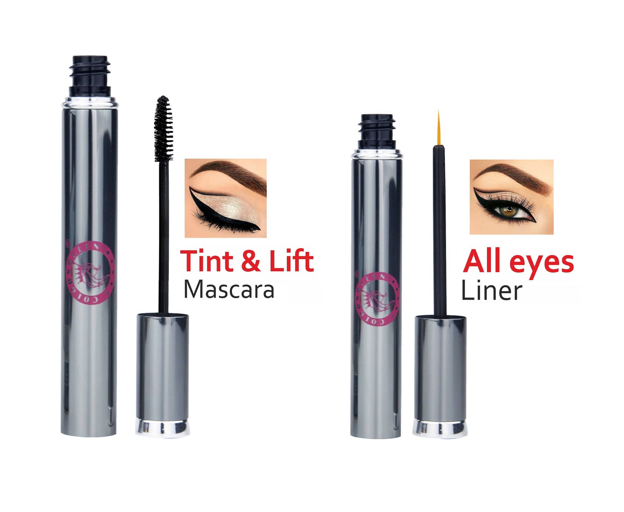 Colors Queen All Eyes Liner with Ting & Lift Mascara Black (Combo of 2) - Makeup - Eyes | Buy online on ZillyBuy