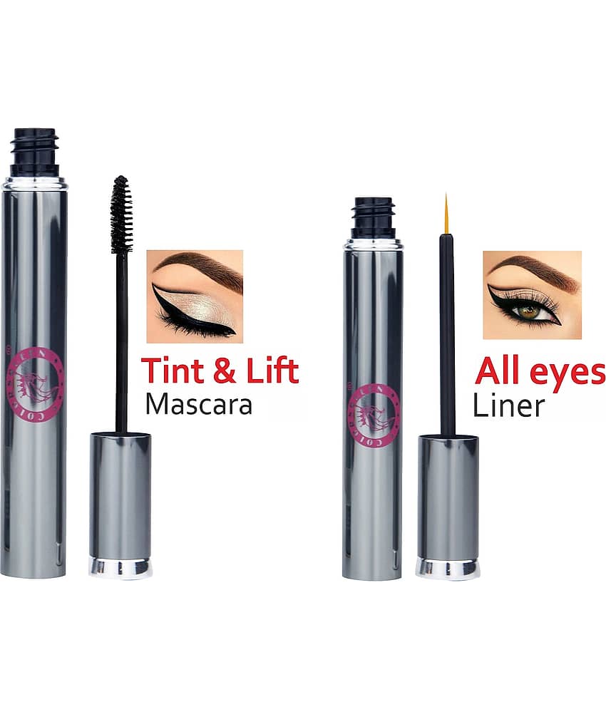 Colors Queen All Eyes Liner with Ting & Lift Mascara Black (Combo of 2) - Makeup - Eyes | Buy online on ZillyBuy