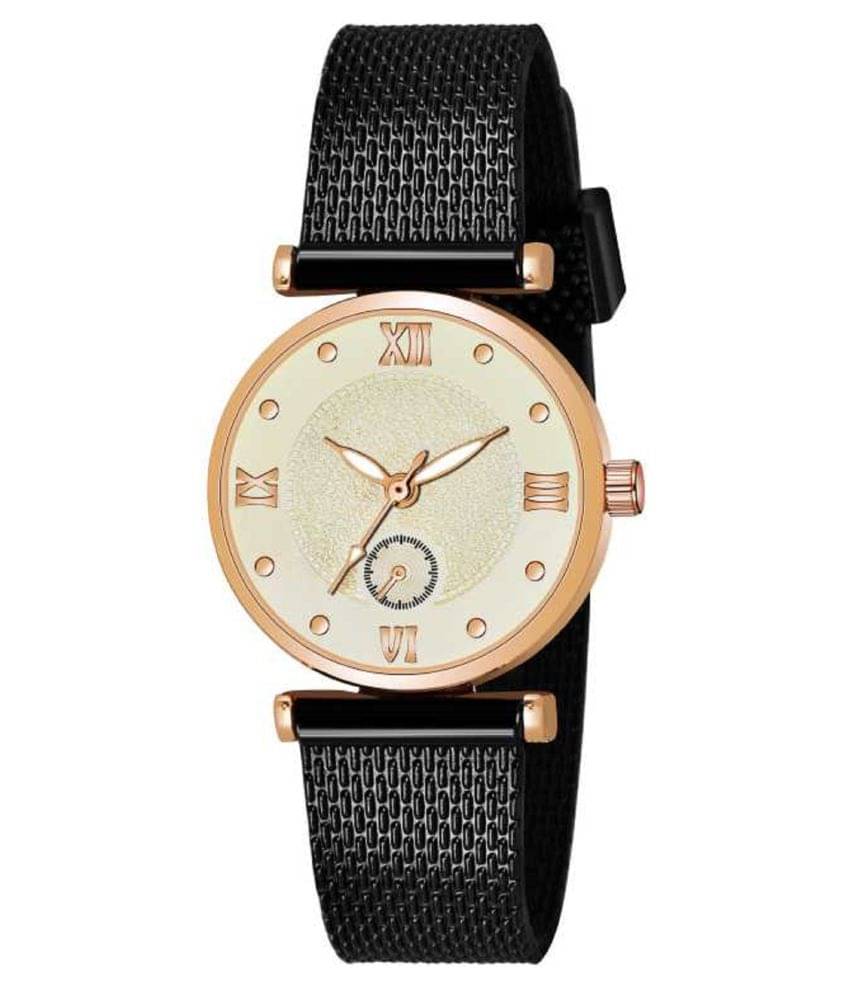     			Cosmic - Black Silicon Analog Womens Watch