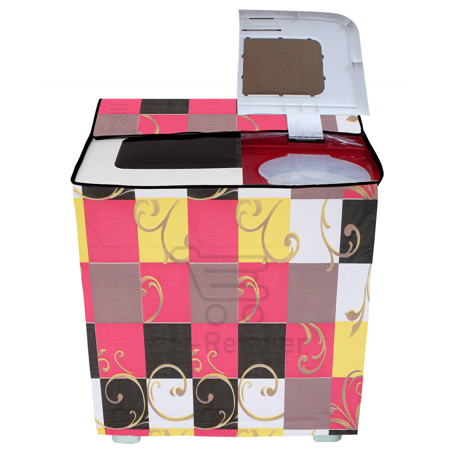 E-Retailer Single PVC Multi Washing Machine Cover for Universal 8 kg Semi-Automatic E-Retailer Single PVC Multi Washing Machine Cover for Universal 8 kg Semi-Automatic