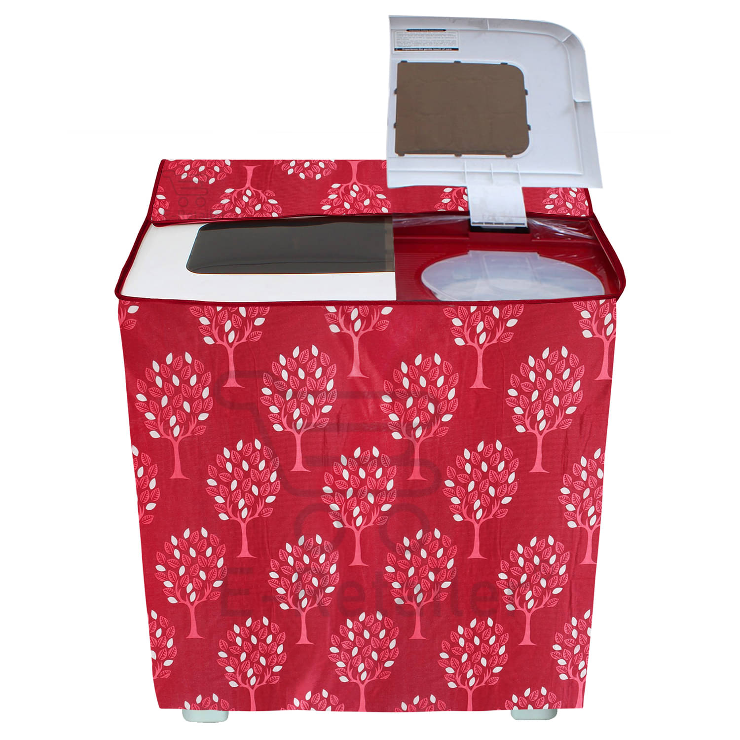     			E-Retailer Single Polyester Maroon Washing Machine Cover for Universal 8 kg Semi-Automatic