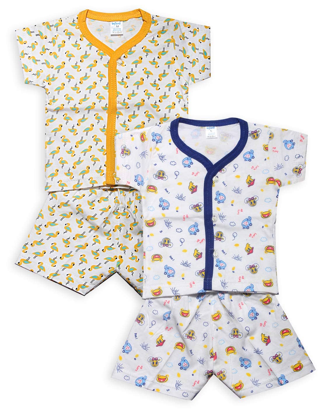 INFANT Unisex for Baby 100% Cotton T Shirts & Shorts ( Multi )