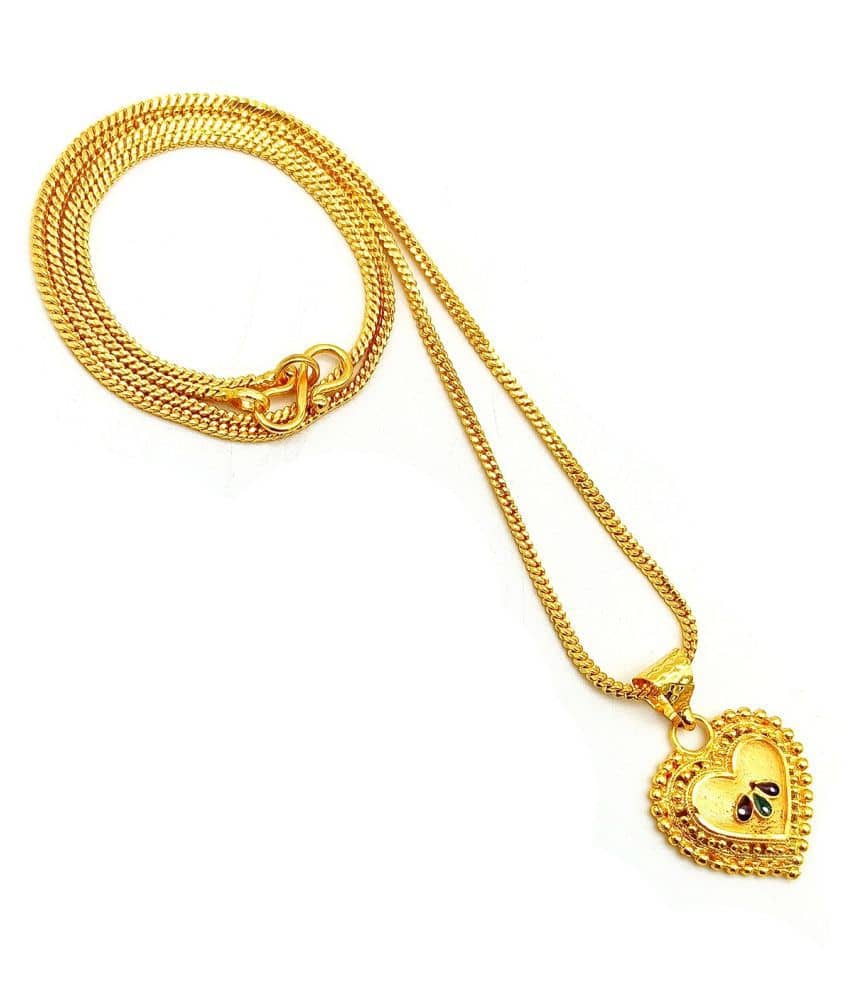 Jewar Mandi - Golden Pendant ( Pack of 1 )