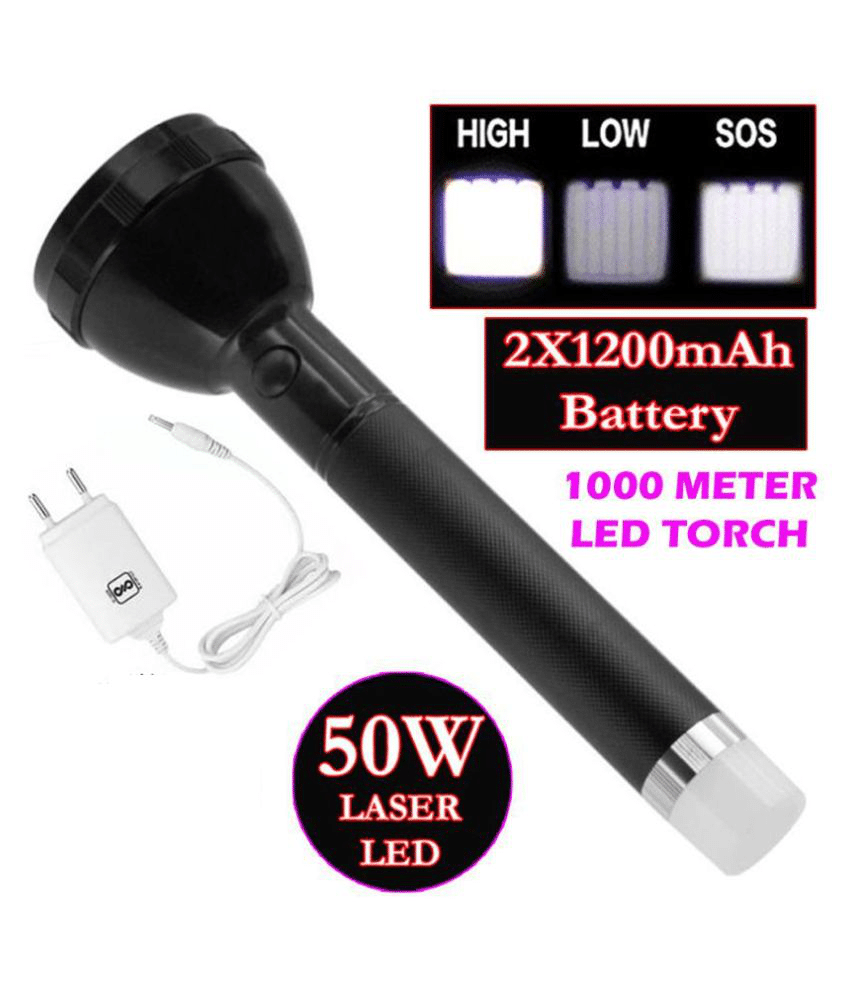     			DAJUBHAI 50W Flashlight Torch 3 MODE - Pack of 1