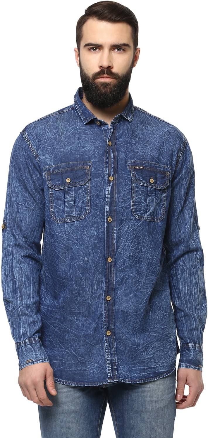     			Urbano Fashion 100 Percent Cotton Green Shirt
