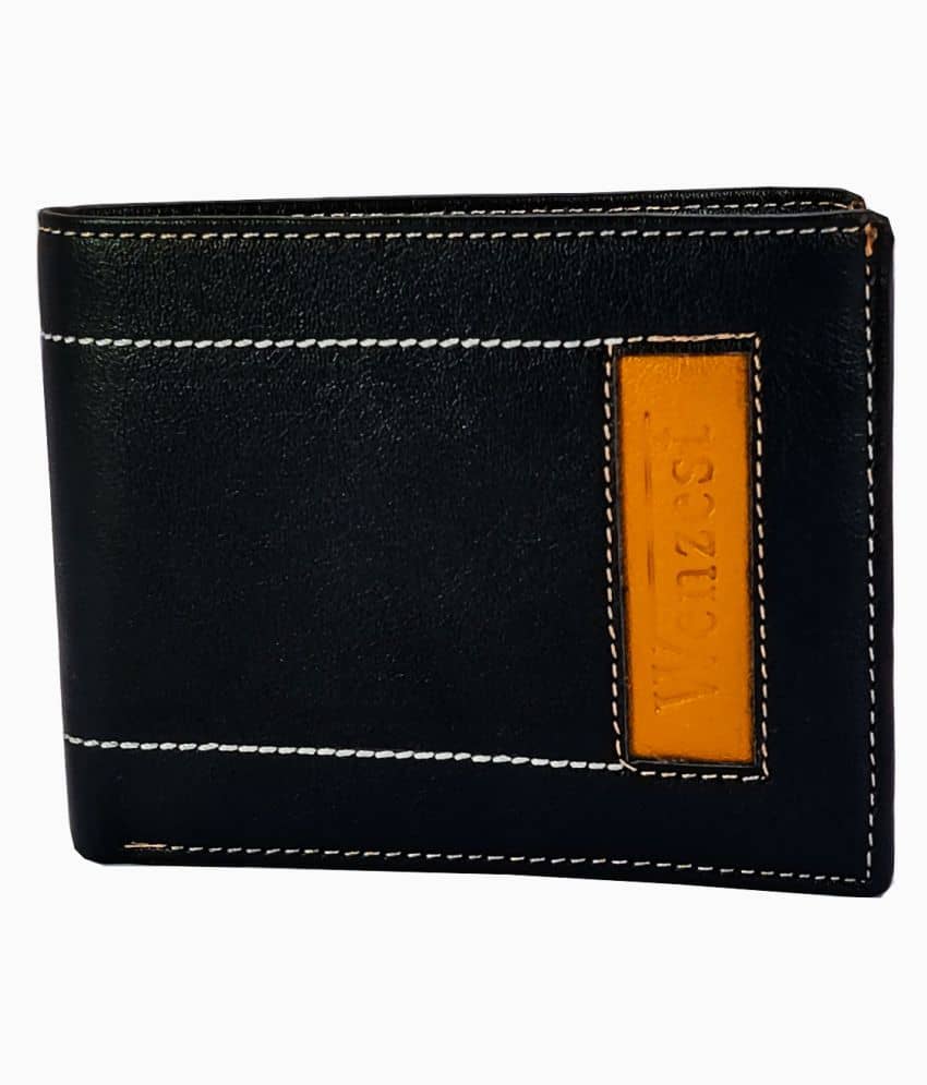 WENZEST Faux Leather Black Casual Short Wallet - Handbags | Buy online on ZillyBuy