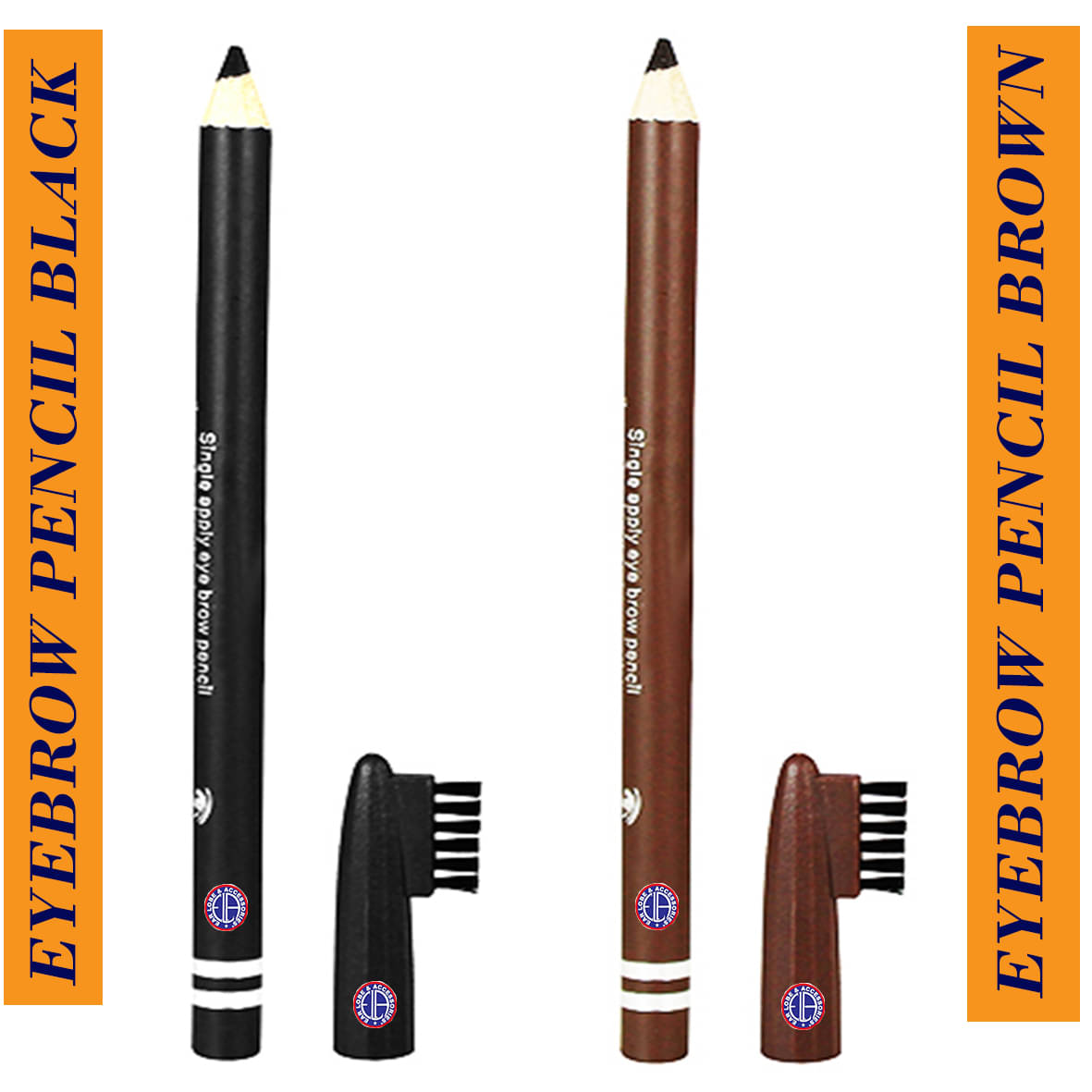     			Ear Lobe & Accessories Eyebrow Pencil Black ( E-01 ) & Brown ( E-02 ) Brow Eyes Nude 0 g