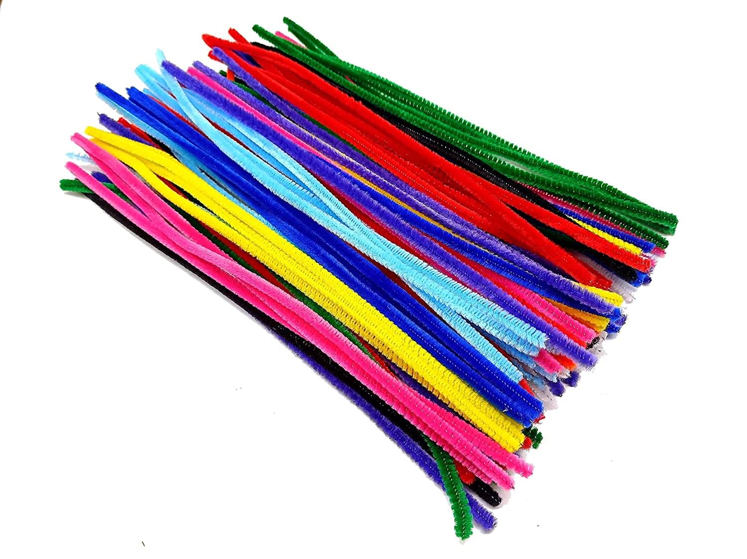     			Pipe Cleaners 100 Pcs,Chenille Stems for DIY Crafts Decorations Creative School Projects (6 mm x 12 Inch), Multicolored