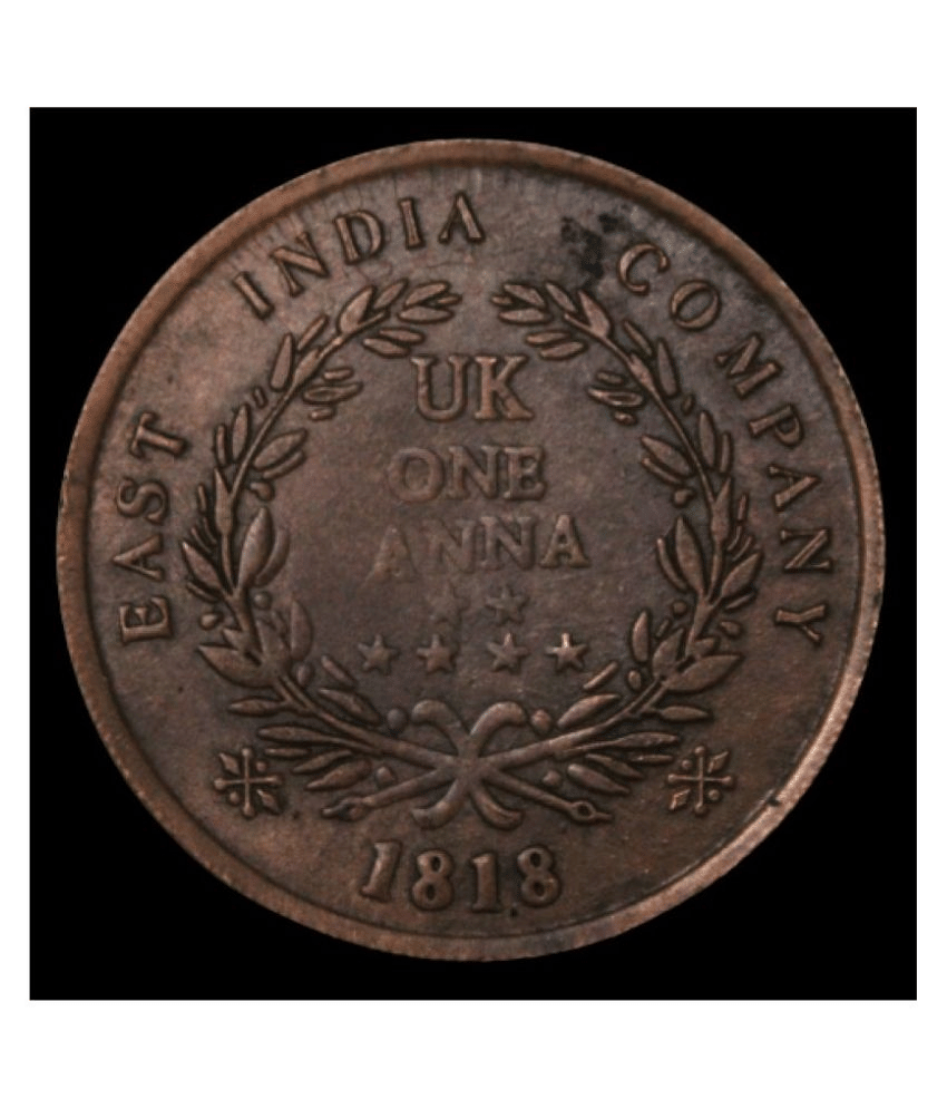     			50 GRAM ~Big Coin~ UK 1 Anna 1818 -  Edward 7th King & Emperor East India Company {Mandir Issue} Original Very Rare Coin- - - - - Above Image is Captured by us, Buyer will Receive Same Coin- - - - - - - -