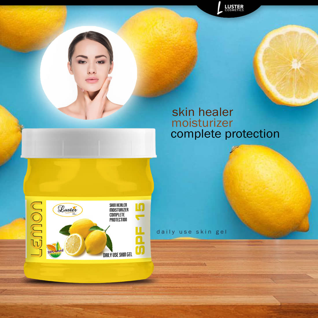 Luster Lemon Skin Gel Moisturizer 500 ml