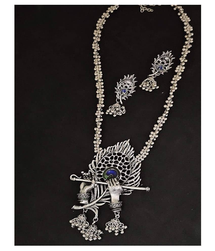 Sunhari Jewels Silver Alloy Necklace Set ( Pack of 1 )