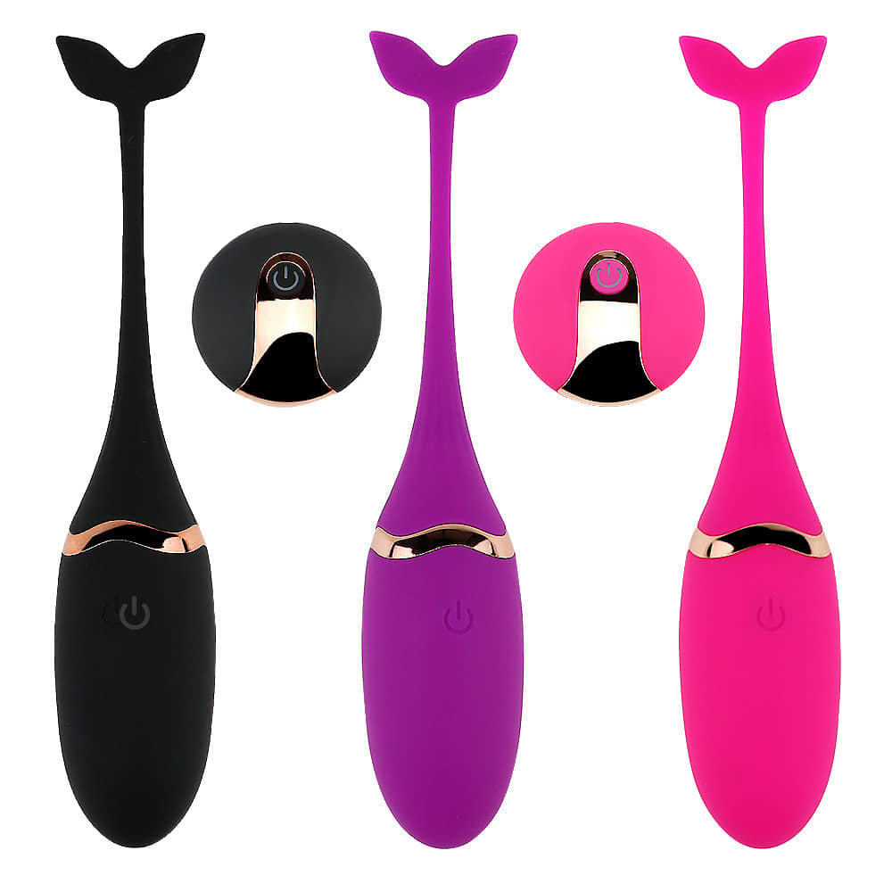 Fish Shaped Vibrating Egg With Wireless Remote Control And USB Charging Sex Toy For Women