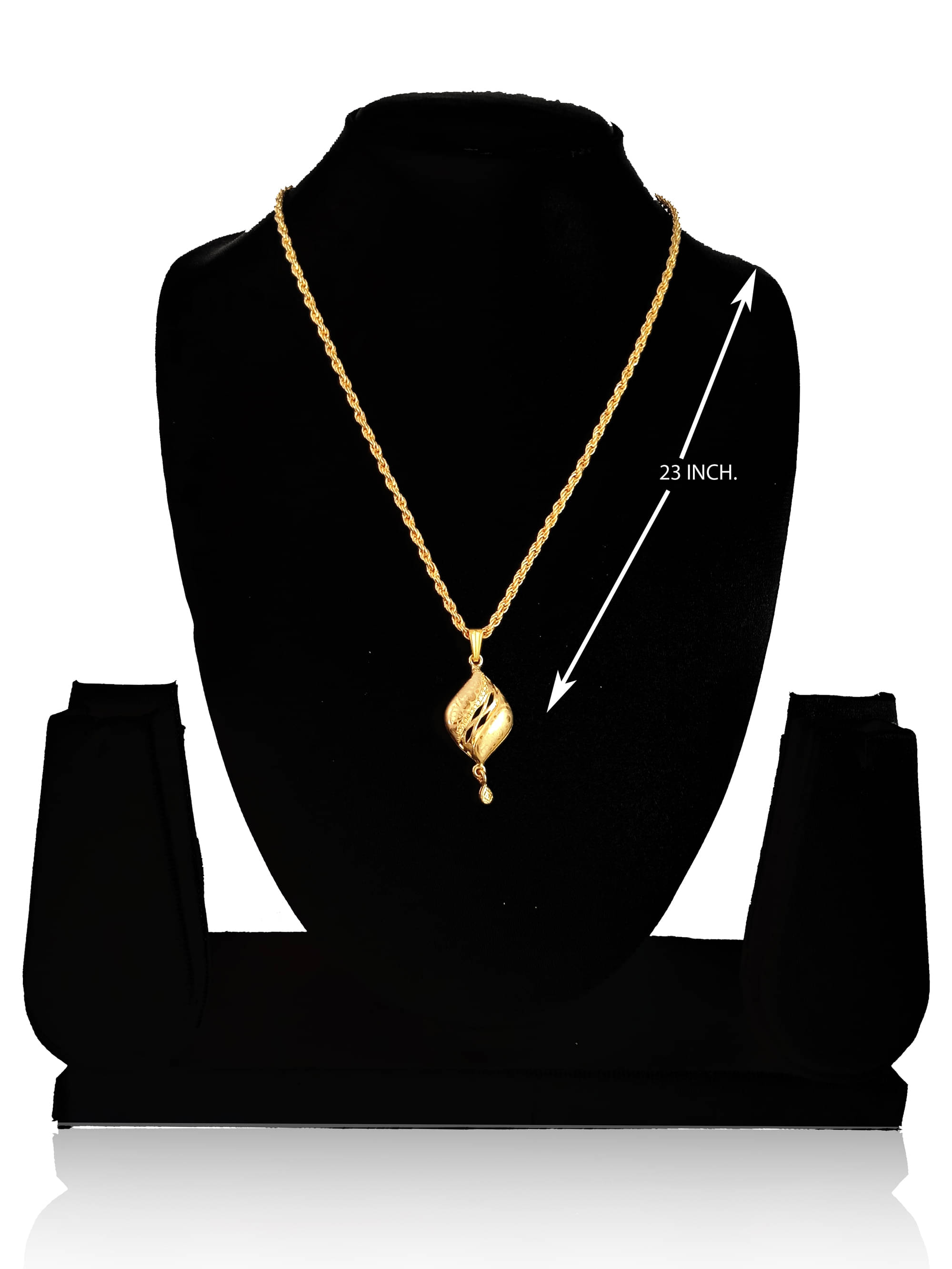     			SHANKHRAJ MALL GOLD PLATED PENDANT AND CHAIN FOR GIRL or women-100380