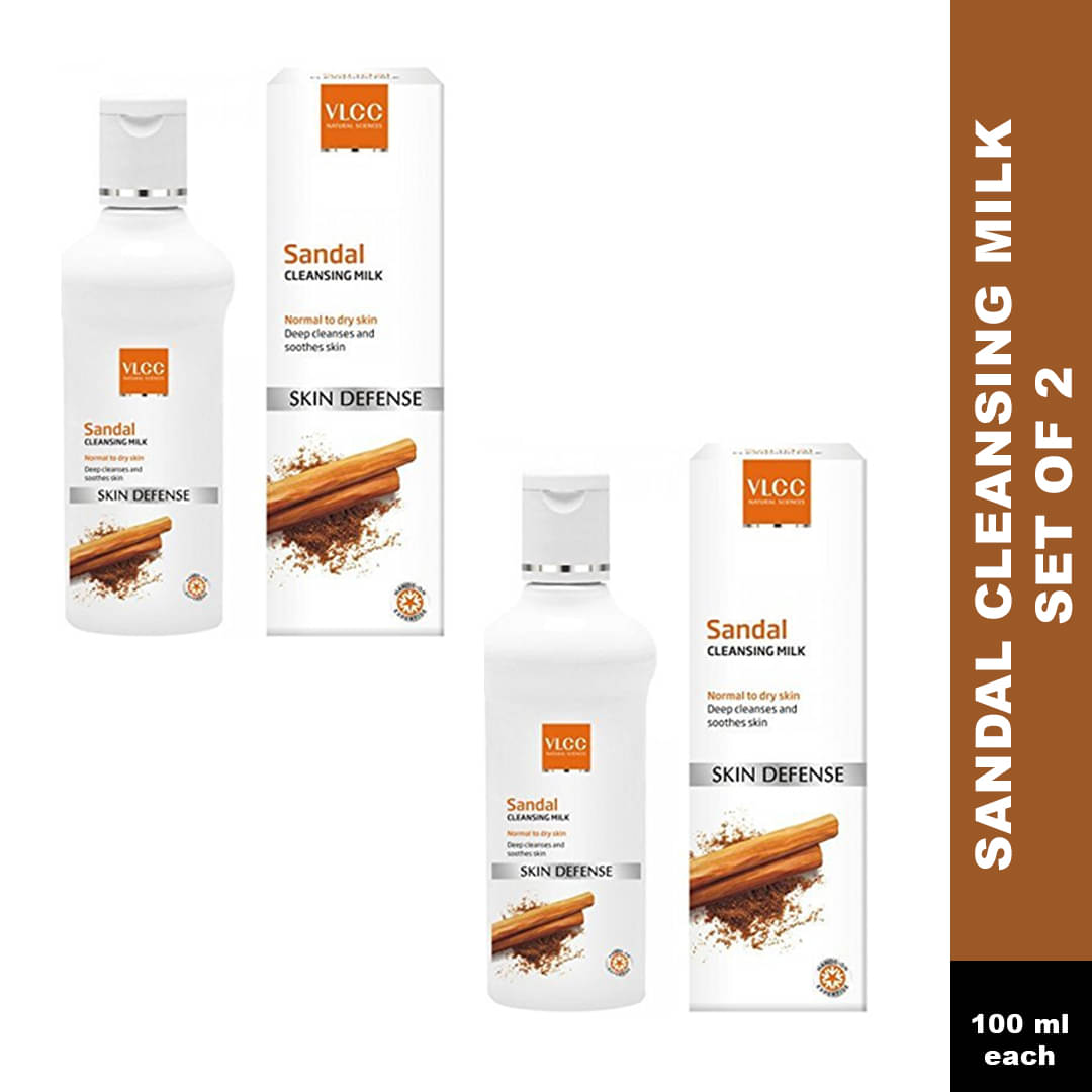     			Vlcc Sandal Cleansing Milk 100Ml & Pista Massage Cream 50G(Pack Of 2)