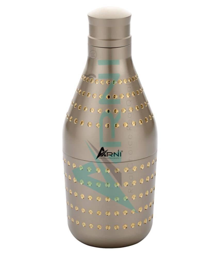 Arni Mukhwas Bottle Brass Spice Container Set of 1  (250 ml)/ Dry Fruit / Dry goods Storage Bottle