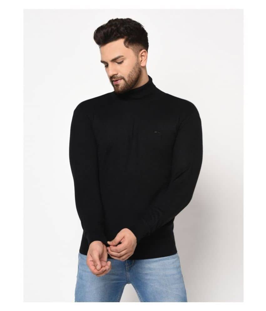 98 Degree North Black High Neck Sweater Single