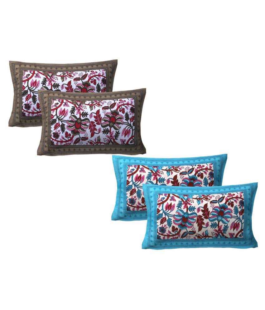 AJ Home Pack of 4 Multi Pillow Cover
