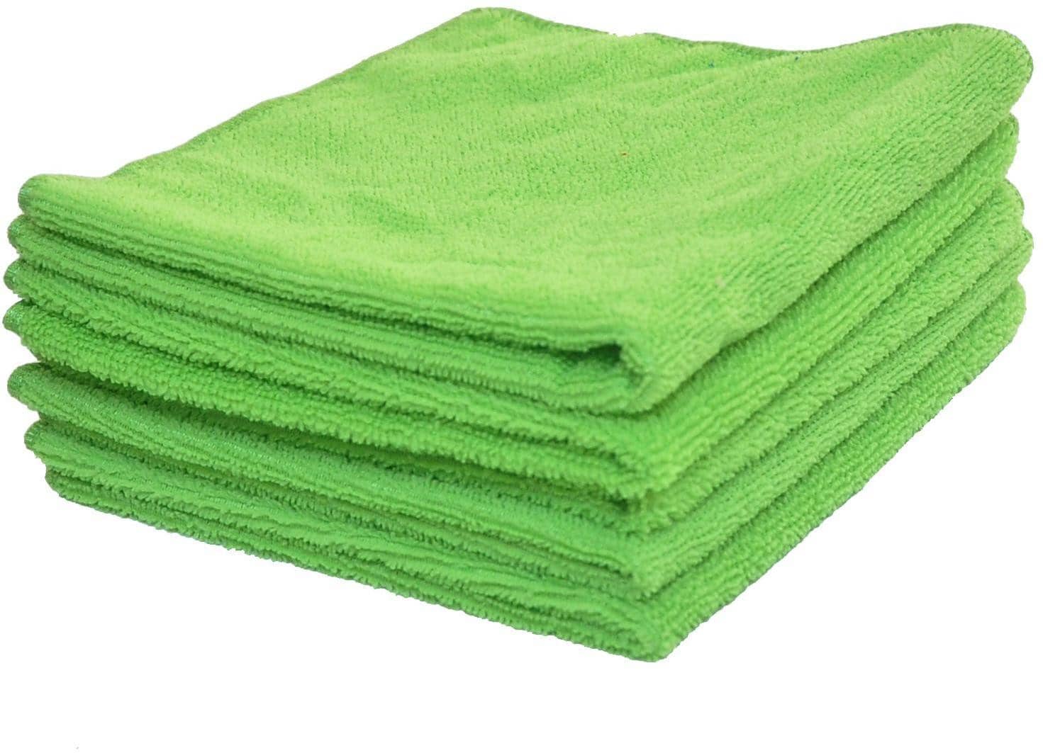 INGENS Microfiber Cloth for Car Cleaning and Detailing, Dual Sided, Extra Thick Plush Microfiber Towel Lint-Free,  250 GSM, 40cm x 40cm PACK OF 5