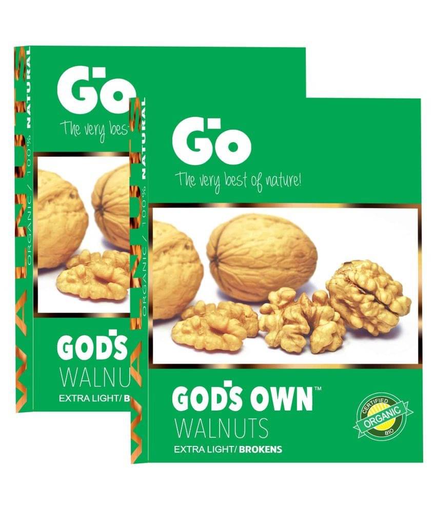     			GO Organic Extra Light Broken Walnuts Kernels 500g (250g X 2)