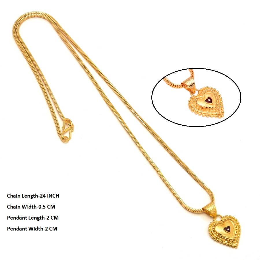 Jewar Mandi - Golden Pendant ( Pack of 1 )