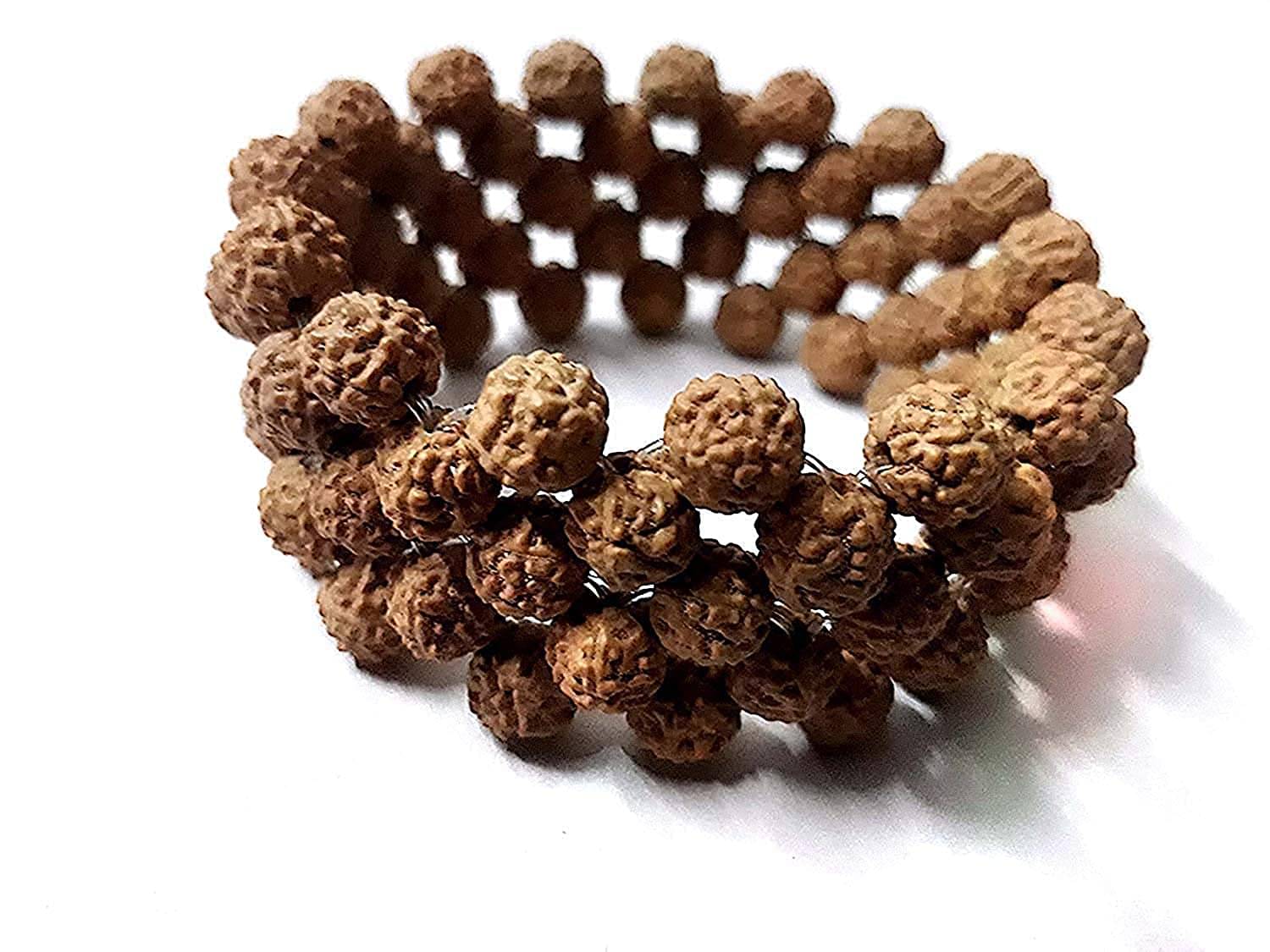 Natural 5 Face Rudraksh Bracelet (5 Ladi-108 Beads) AAA Quality for Men & Women Natural 5 Face Rudraksh Bracelet (5 Ladi-108 Beads) AAA Quality for Men & Women