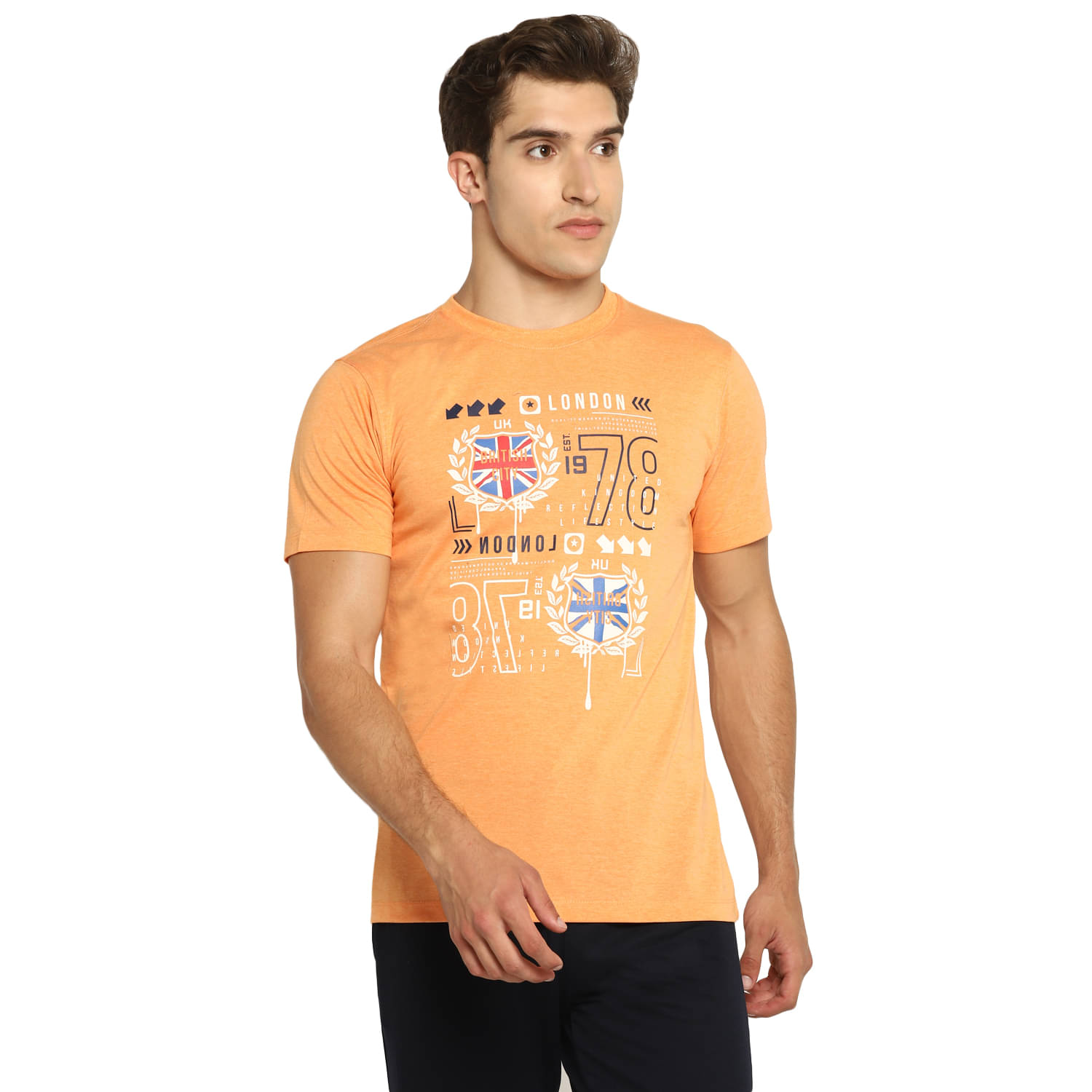 OFF LIMITS - Orange Cotton Blend Regular Fit Men's Sports T-Shirt ( Pack of 1 )     			OFF LIMITS - Orange Cotton Blend Regular Fit Men's Sports T-Shirt ( Pack of 1 )