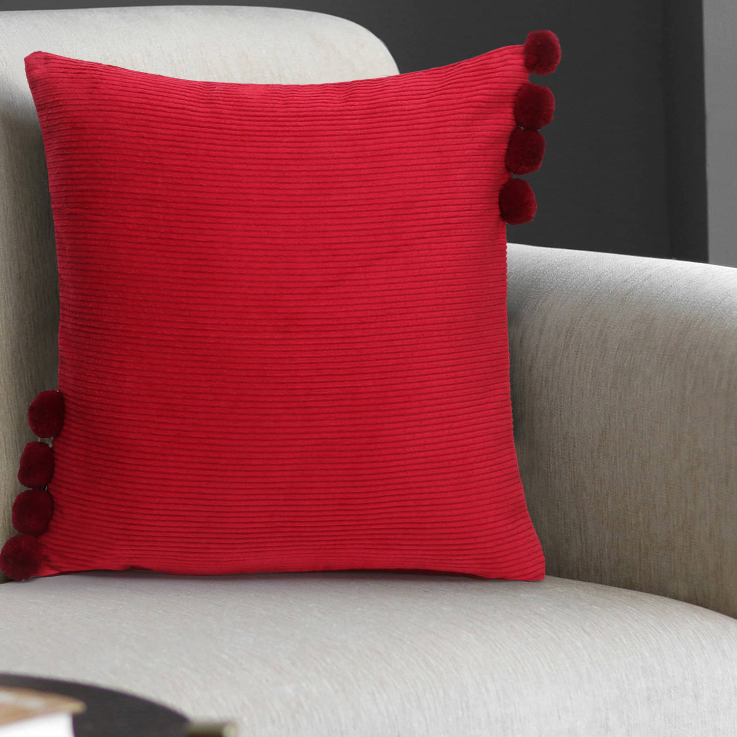     			mezposh Single Cotton Cushion Covers 40X40 cm (16X16)