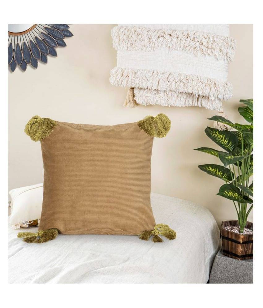     			mezposh Single Cotton Cushion Covers 40X40 cm (16X16)