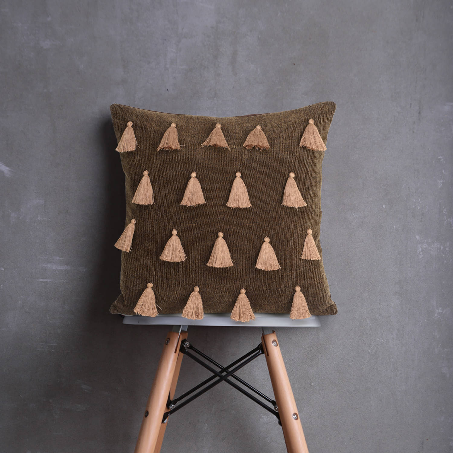     			mezposh Single Cotton Cushion Covers 40X40 cm (16X16)