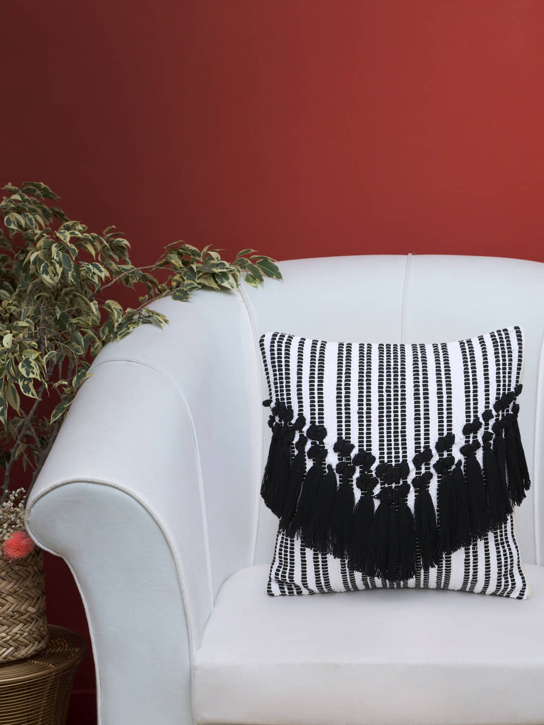 mezposh Single Cotton Cushion Covers 40X40 cm (16X16)