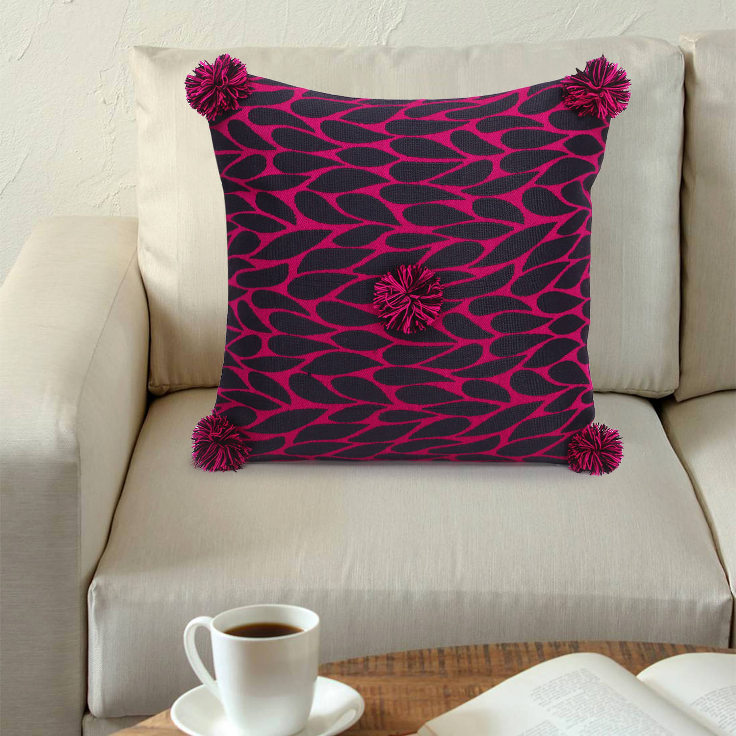     			mezposh Single Polyester Cushion Covers 40X40 cm (16X16)