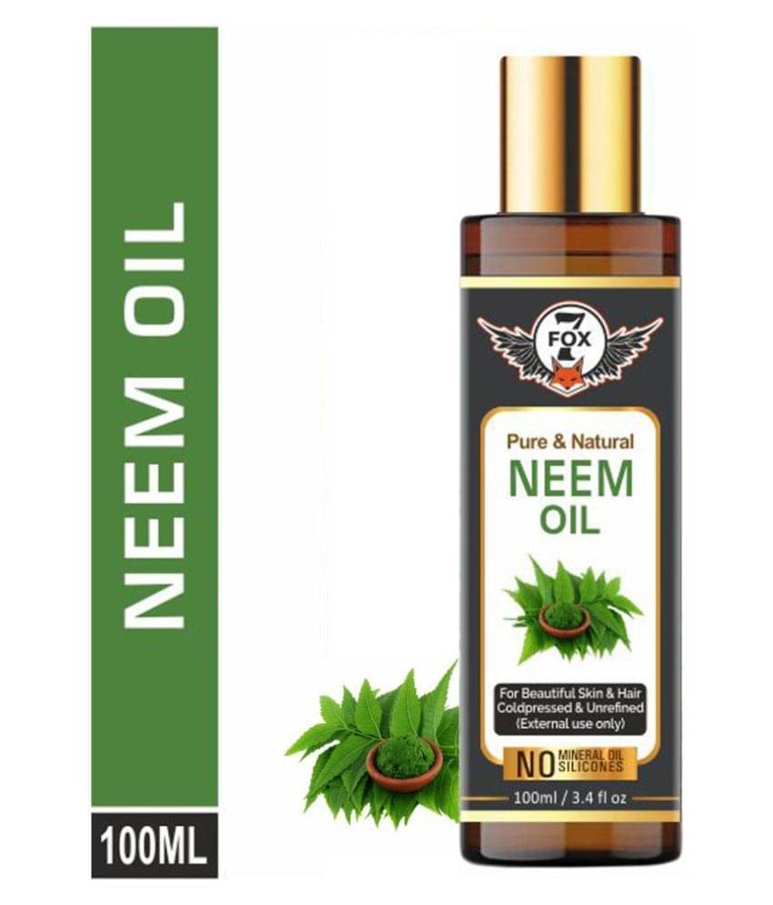     			7 FOX Cold Pressed Neem Oil For Skin & For Hair Growth- 100 mL
