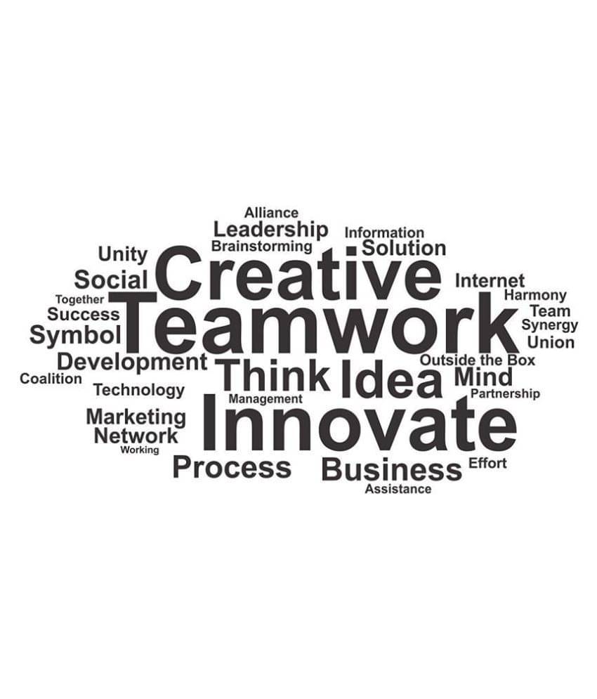 Asmi Collection Creative Teamwork Motivational Quote for Office Motivational/Quotes Sticker ( 40 x 80 cms )     			Asmi Collection Creative Teamwork Motivational Quote for Office Motivational/Quotes Sticker ( 40 x 80 cms )