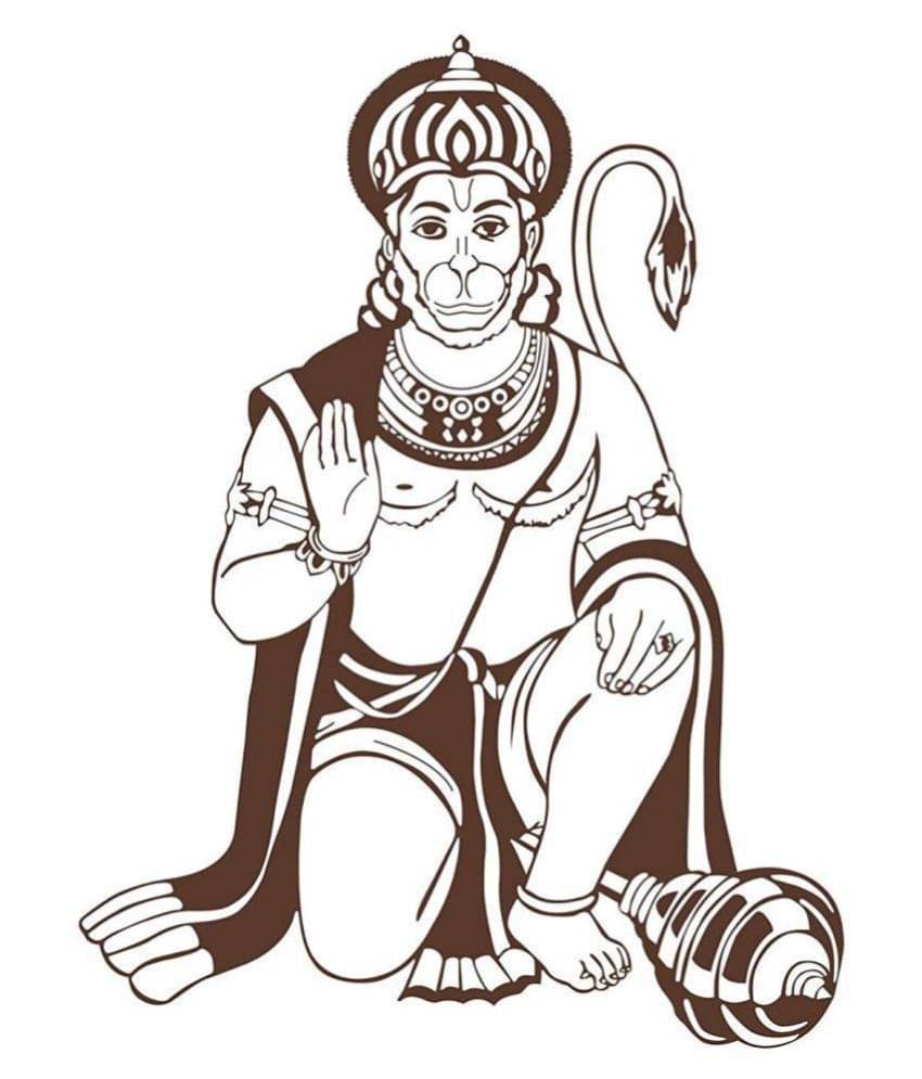 Asmi Collection Jai Hanuman Religious & Inspirational Sticker ( 80 x 60 cms ) Asmi Collection Jai Hanuman Religious & Inspirational Sticker ( 80 x 60 cms )
