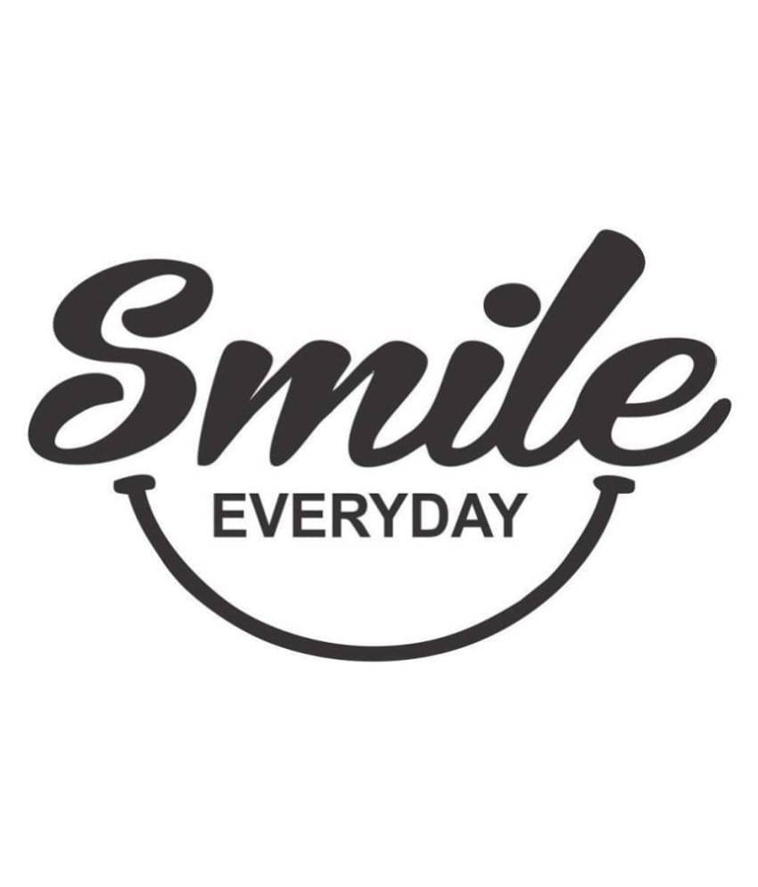 Asmi Collection Smile Everyday Motivational Quote Motivational/Quotes Sticker ( 38 x 60 cms ) Asmi Collection Smile Everyday Motivational Quote Motivational/Quotes Sticker ( 38 x 60 cms )