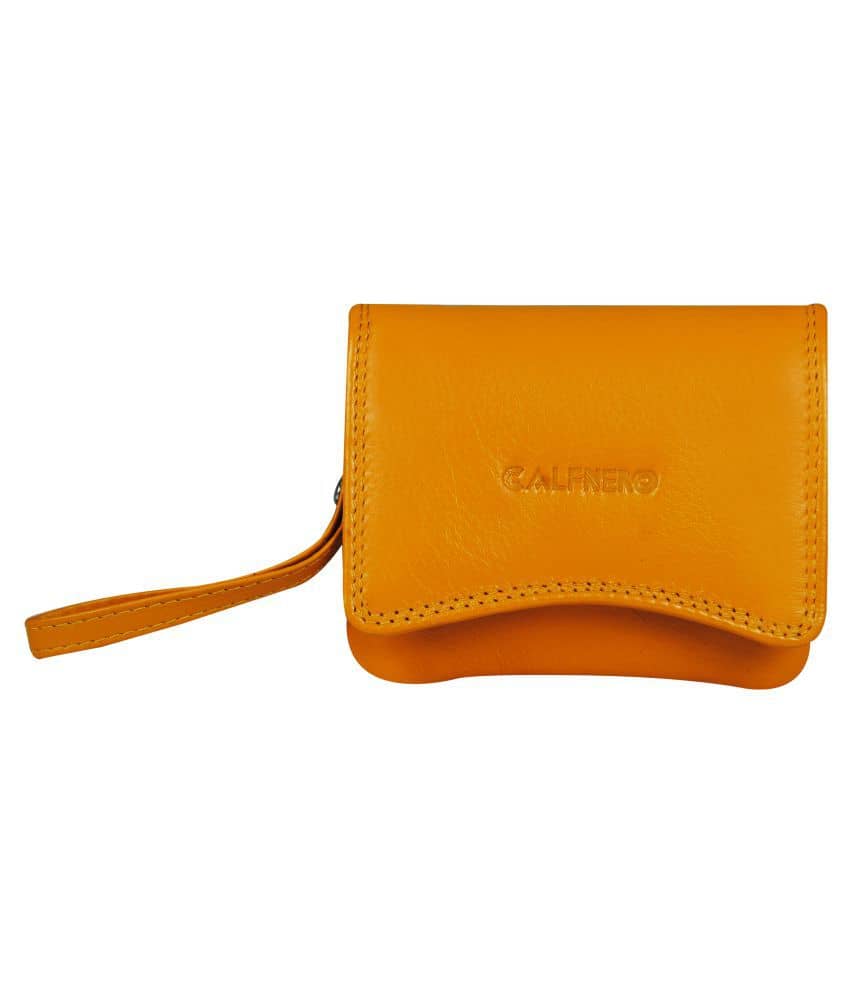 Calfnero Yellow Wallet - Handbags | Buy online on ZillyBuy