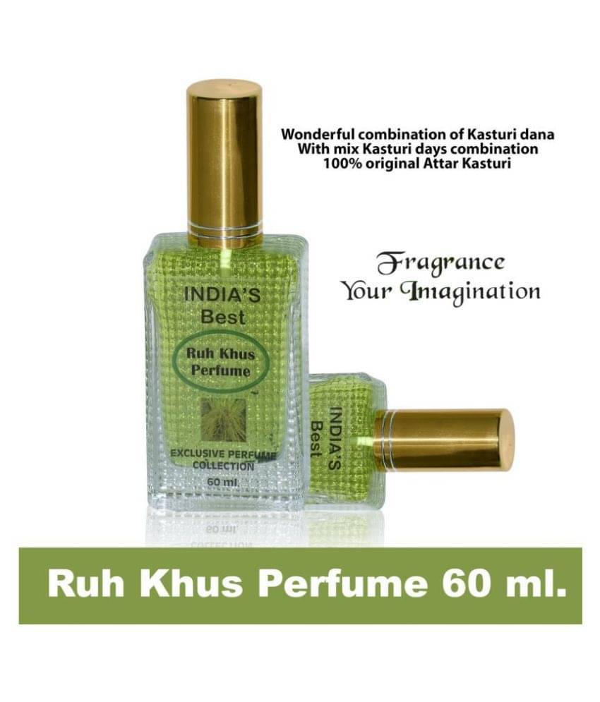    			INDRA SUGANDH BHANDAR - Ruh-Khus with Green-Khus Crystals Pure and Natural Vetiver Long Lasting Fragrance Attar Spray 60ml