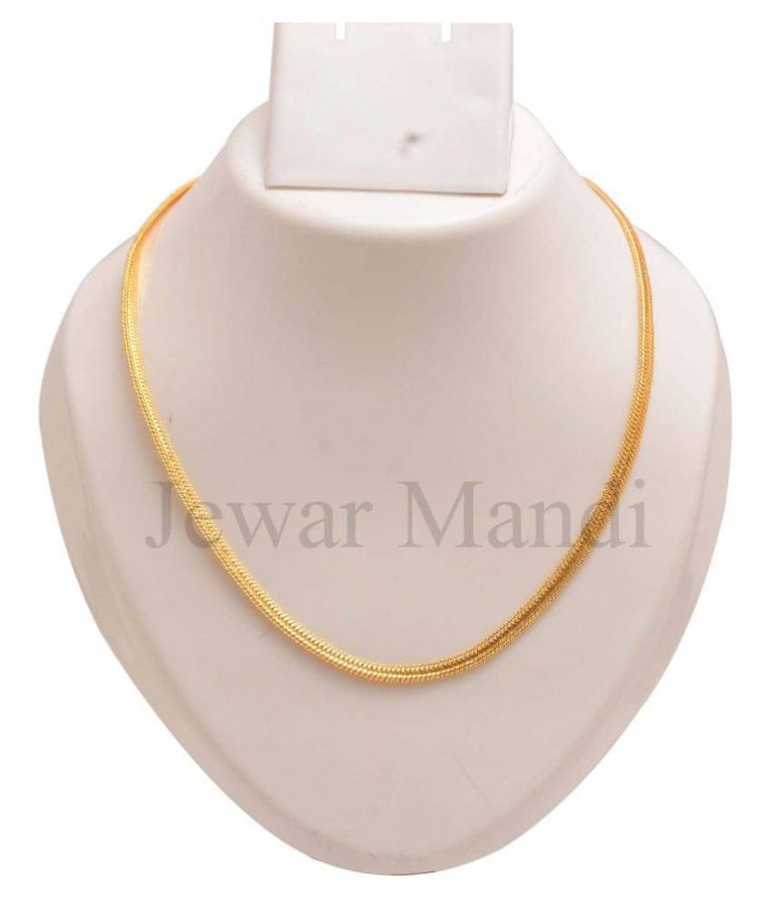     			Jewar Mandi Gold Plated Chain ( Set of 1 )