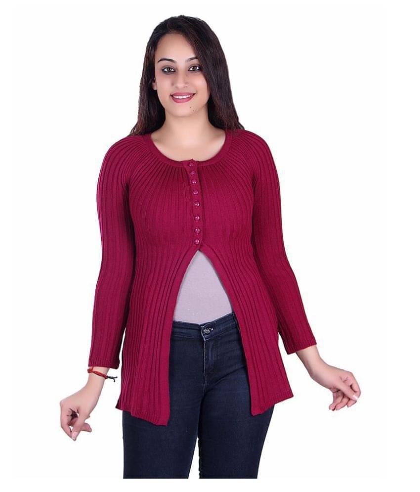     			Ogarti Woollen Shrugs - Maroon
