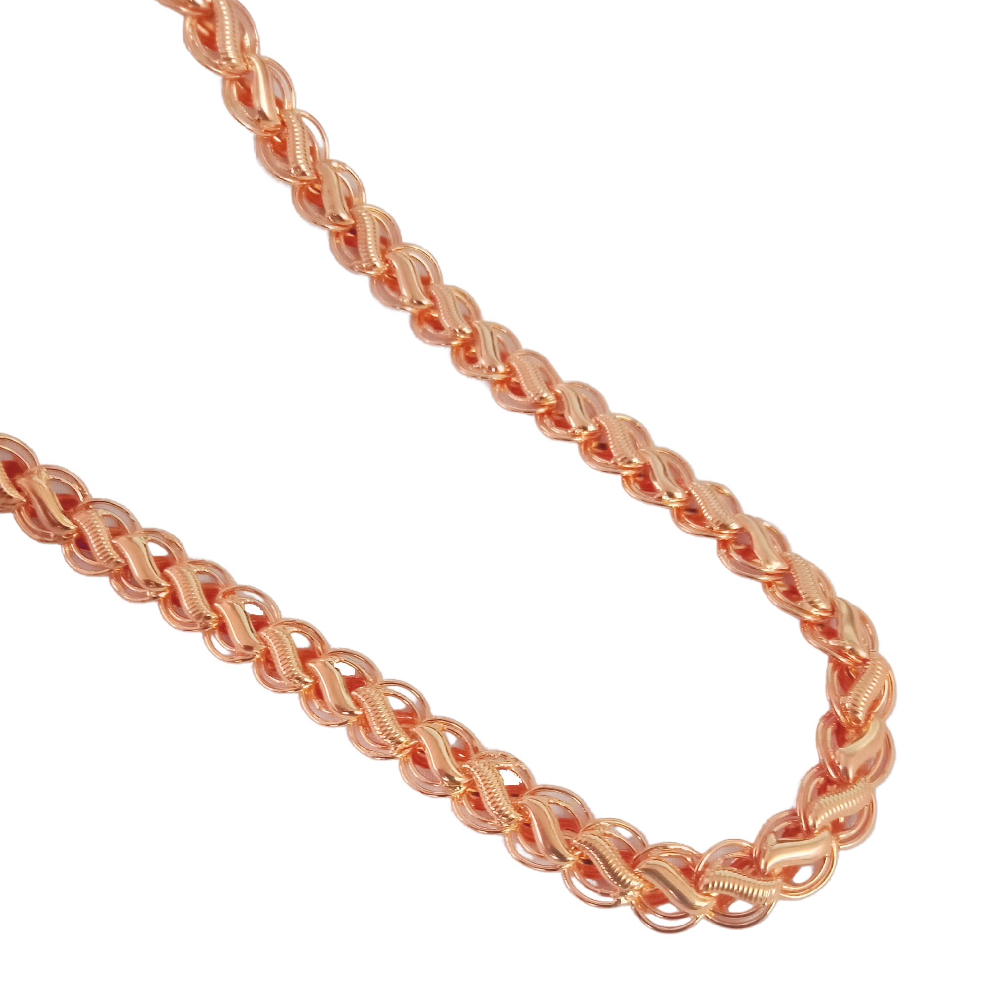 SHANKH-KRIVA Rose Gold Plated Chain ( Set of 1 ) SHANKH-KRIVA Rose Gold Plated Chain ( Set of 1 )