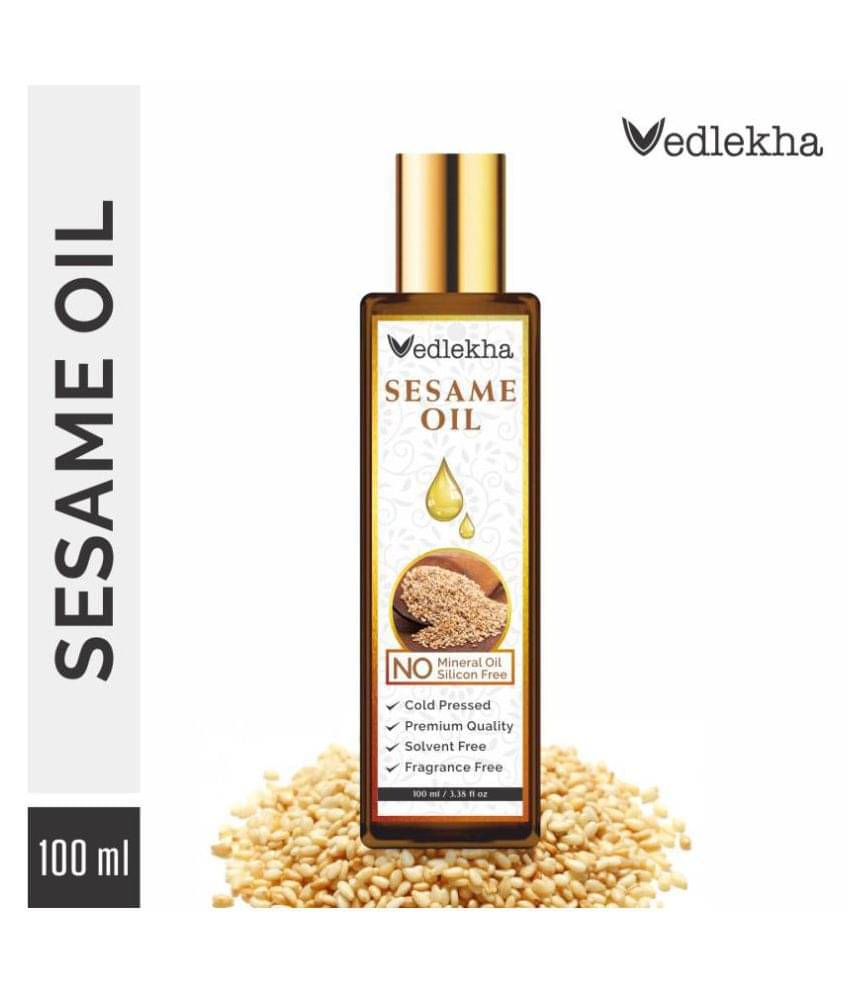 Vedlekha 100% Pure & Natural Sesame Oil For Hair, Body- 100 mL Vedlekha 100% Pure & Natural Sesame Oil For Hair, Body- 100 mL